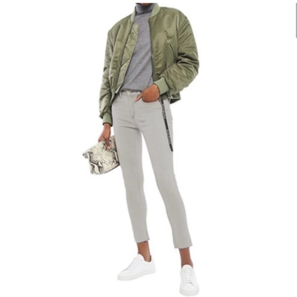 NWT Rag & Bone Slate Gray Ankle Length Skinny Jeans Raw Fray Hem Size 29 $228 - Picture 10 of 11